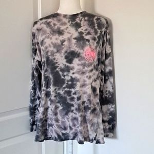PINK Victoria's Secret Grey & White Oversized Forever Pink Longsleeved S…